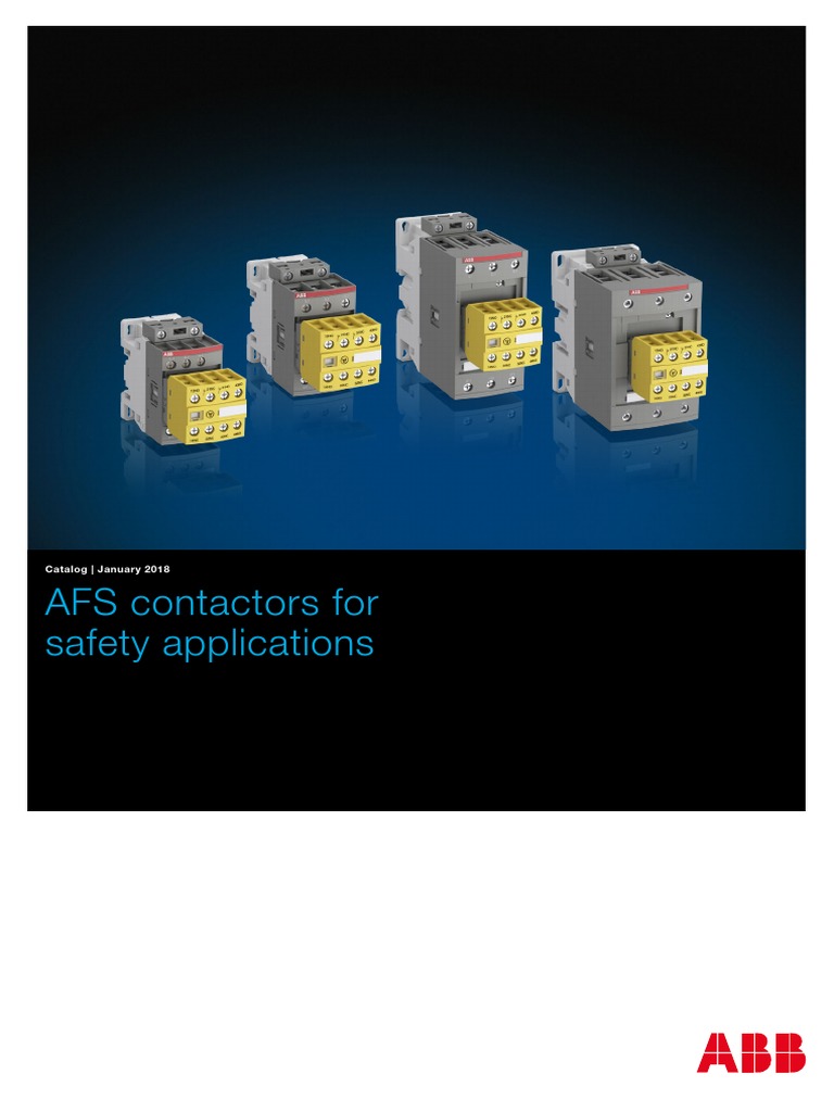 AFS Contactors For Safety Applications: Catalog - January 2018 | PDF ...