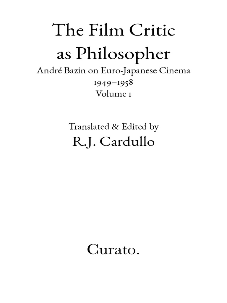 Film Critic Philosopher