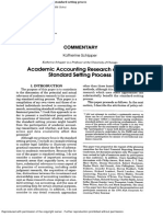 Academic Accounting Research and the Standard Setting Proces