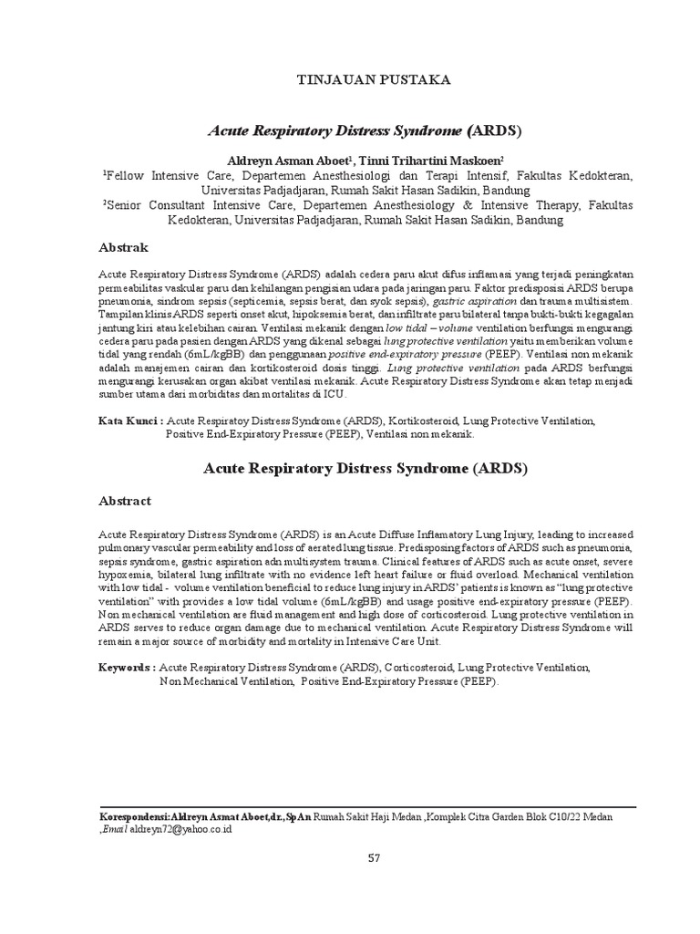 ARDS: Diagnosis and Management Insights | PDF | Health Care | Pulmonology