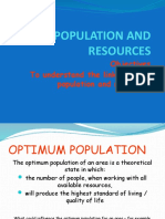 Population and Resources