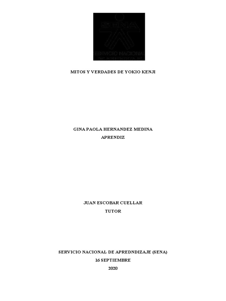 Mitos y Verdades de Yokio Kenji | PDF | Crecimiento personal y profesional