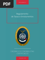Regulamento de Taxas e Emolumentos