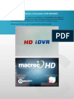 Características y Funciones DVR MACREC