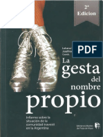 Lohana Berkins - Josefina Fernández - La Gesta Del Nombre Propio - Informe Sobre La Situación de La Comunidad Travesti en La Argentina (2013)