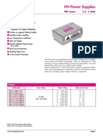 HV-Power Supplies PHV Series 3.5 - 5 Watt