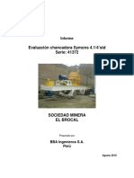 Informe Reparacion Chancadora 4 25 - Serie 41372 - Smeb - 2010
