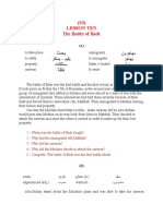 Lesson Ten The Battle of Badr