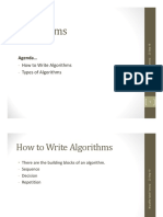 How To Write Algorithms-II