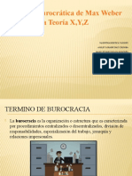 Teoria Burocratica y Teoria X y Z