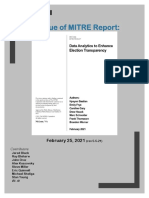 MITRE Election Report Critique