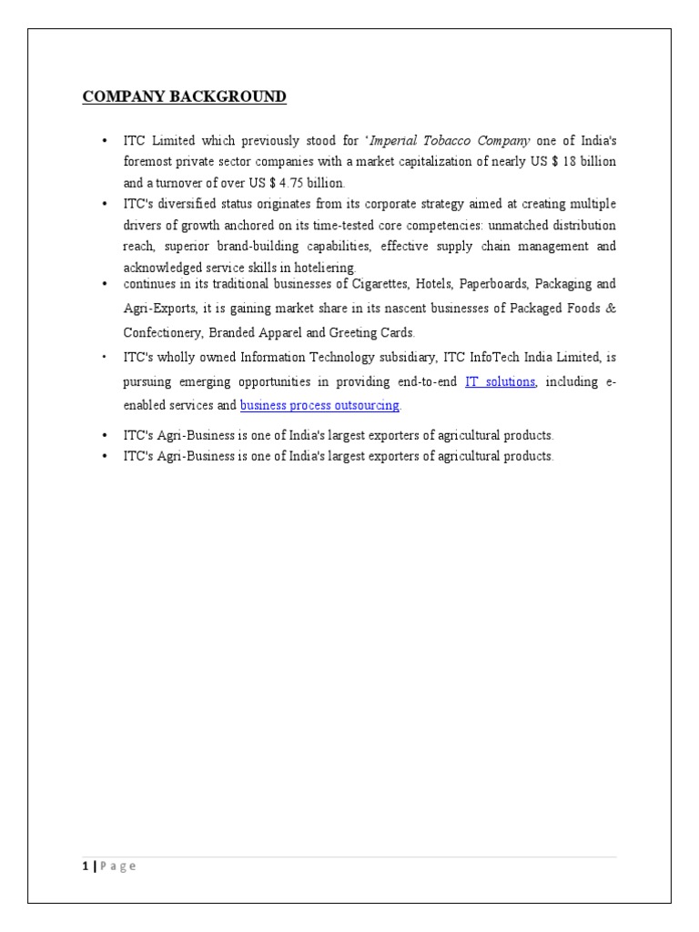 Company Background: IT Solutions Business Process Outsourcing | PDF ...