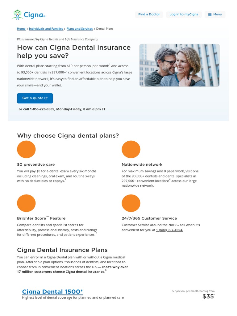 How Can Cigna Dental Insurance Help You Save? Download Free PDF