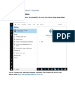 Windows 10 Instructions:: Proxy Settings On Windows Computer