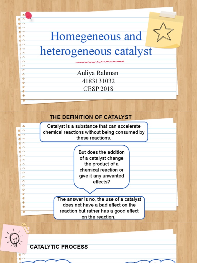 Auliya Rahman Ppt Cbr Heterogeneous Catalysis Catalysis