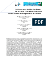 O Cooperativismo: Uma Análise Das Taxas Cobradas Nos Serviços Prioritários de Bancos Versus Sistema de Cooperativas de Crédito