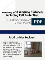 Walking and Working Surfaces, Including Fall Protection: OSHA 10-Hour Outreach Training General Industry