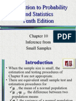Introduction to Student's t-Distribution and Small Sample Inference