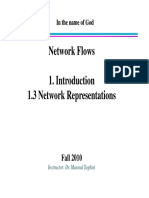 Network Flows 1.3 Network Representations 1.3 Network Representations