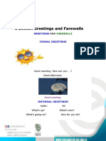 6 Lesson Greetings and Farewells