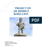 My Project On The Berbice Rebellion