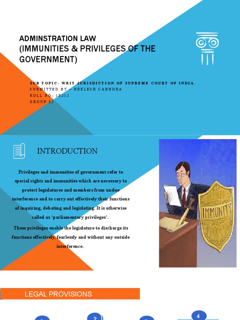 Government Immunities in India | PDF | Sovereign Immunity | Decree