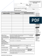 Job Safety Analysis Template For Construction