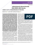 Therapeutically Administered Ribonucleoside Analogue Mk-4482/Eidd-2801 Blocks Sars-Cov-2 Transmission in Ferrets