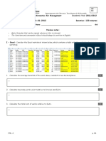 Academic Year 1 Semester: Exam Paper: Informatics For Management 2011/2012 - 16-01-2012 Duration: 120 Minutes