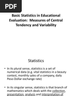 11 Basic Statistics in Educational Evaluation