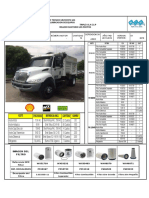 Carta de Lubricacion Triple A - INTERNATIONAL VOLQUETA 4300