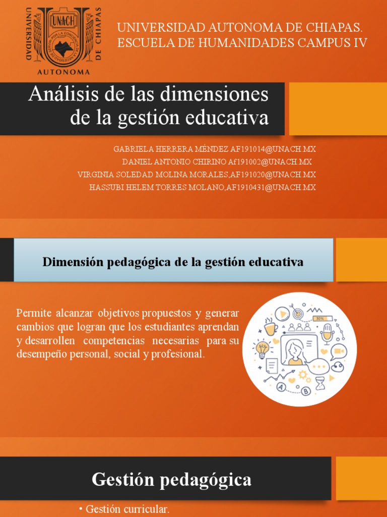 Análisis de Las Dimensiones de La Gestión Educativa | PDF | Salón de ...