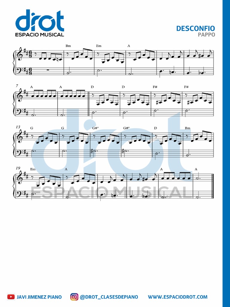 DROT - Desconfio - Partitura Completa | PDF