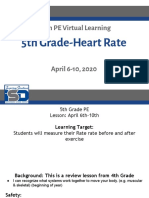 Elem PE Virtual Learning: 5th Grade-Heart Rate