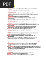 Module 1 Study Guide: Computer Program Source Code