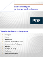 Lecture 2 Tips and Techniques How To Write Down A Good Assignment