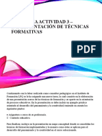 Evidencia Actividad 3 - Implementación de Técnicas Formativas