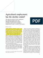 Agricultural Employment: Has The Decline Ended?