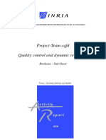 Project-Team CQFD Quality Control and Dynamic Reliability: Ctivity