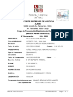 Corte Superior de Justicia Junín sede Jauja cargo presentación electrónica documento