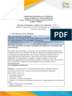 Guía de Actividades y Rúbrica de Evaluación - Unidad 1 - Fase 2 - Describir Organizaciones Desde La Sociología de La Organización (Vínculos y Tipologías)
