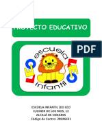 Proyecto Educativo Escuela Infanti Leoleo