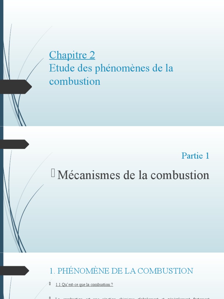 Mécanismes et risques de combustion | PDF | La combustion | Combustible