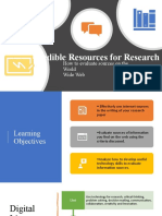 Credible Resources For Research PowerPoint Presentation