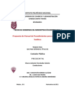 DOCUMENTACION DE UN SISTEMA DE CALIDAD ISO 9001