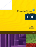 German Level 1 - Tests by Rosetta Stone.