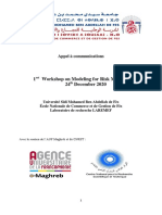 Appel à Communication-1rst Workshop on Modeling for Risk Management-EnCG Fès-24 Décembre 2020