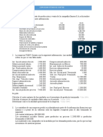 Estados de costos para empresas Llanera y TOBY