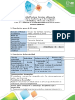 Guía de Actividades y Rúbrica de Evaluación - Fase 2 - Debate Sobre Interacción Suelo-Microorganismos