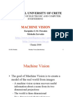Machine Vision Machine Vision: Technical University of Crete